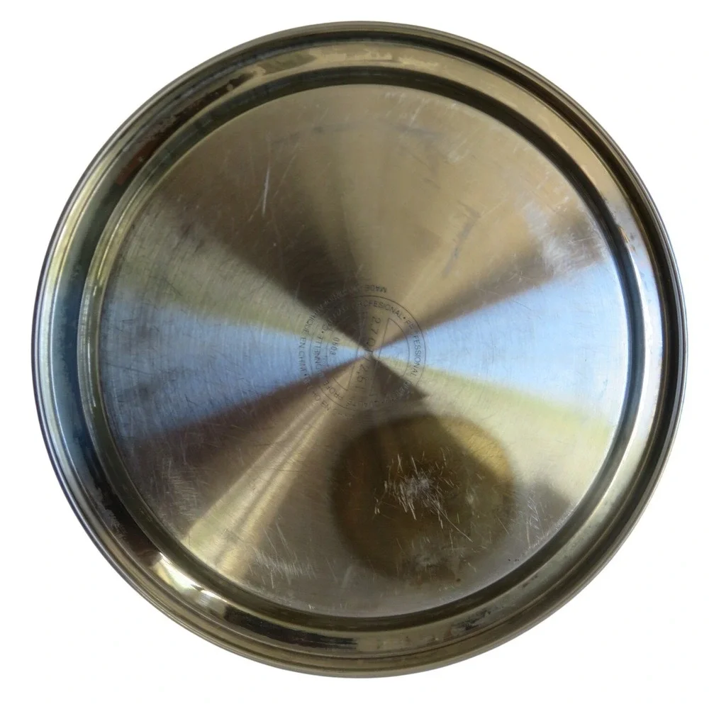 Calphalon White Enamel Stainless Steel Whistling Tea Kettle 2.7 Qt 2.5‎ L 0503